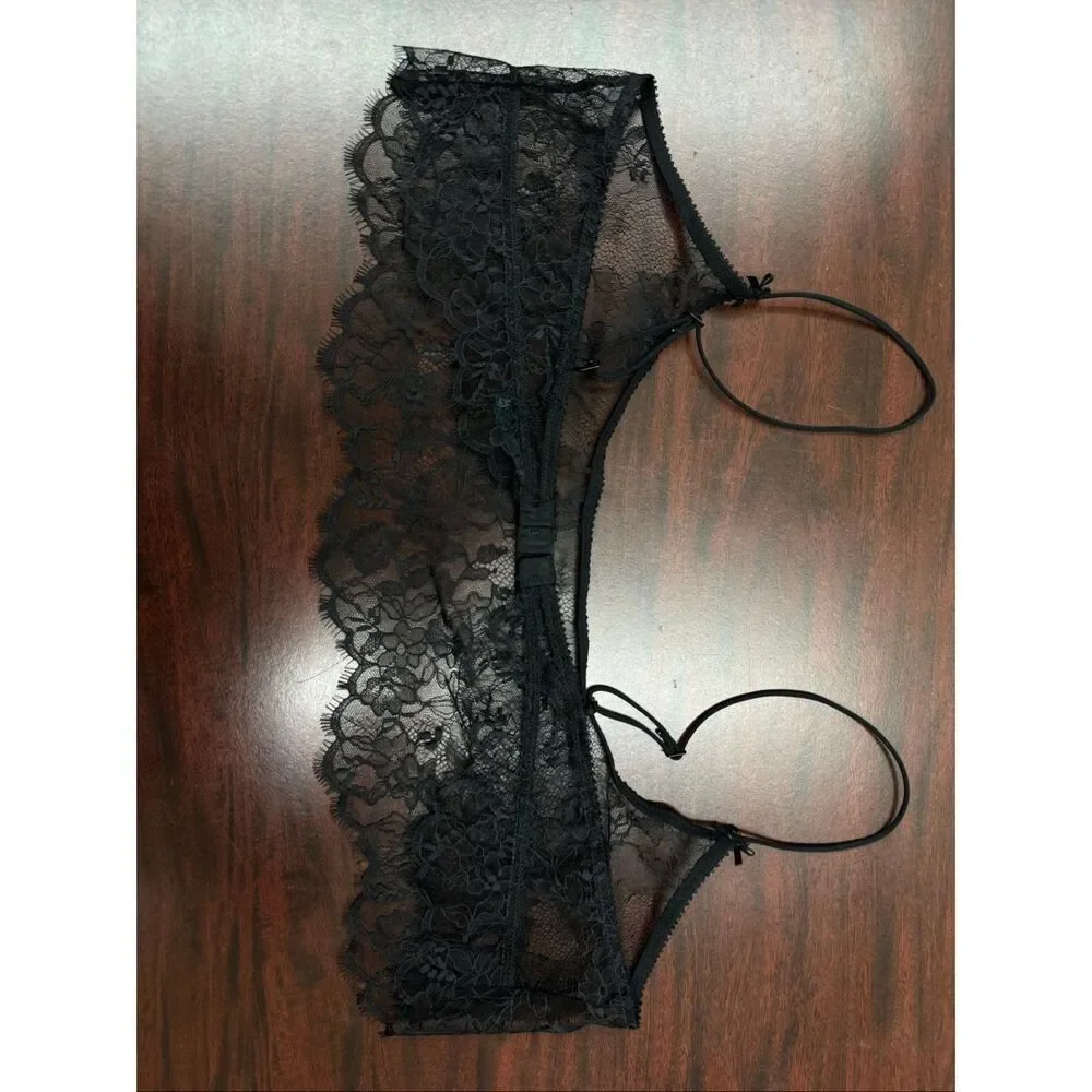 Skims Black Lace Bralette Size 2X - Picture 2 of 5
